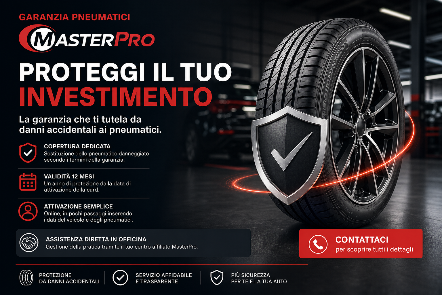 Proteggi i tuoi pneumatici con la Garanzia MasterPro